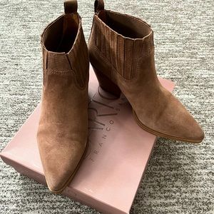 Franco Sarto Suede Ankle Boots